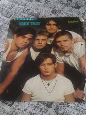 Αφίσα Take That & Baywatch μεταχειρισμένη, μέγεθος 29x23