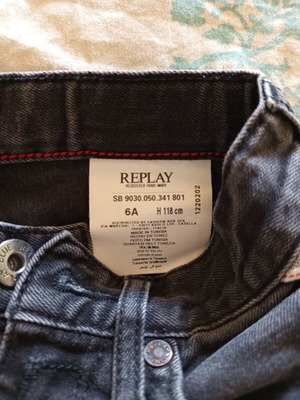 Replay jean για αγόρι 6 ετών μεταχειρισμένο, μπλε, 118 cm