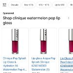 Clinique lip gloss 16 watermelon pop