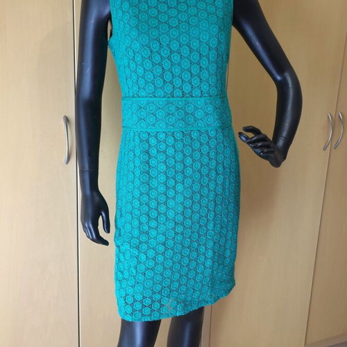 Mango lace dress, green, size L