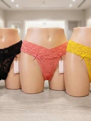 Women's underwear set 3 pieces size large new multicolor