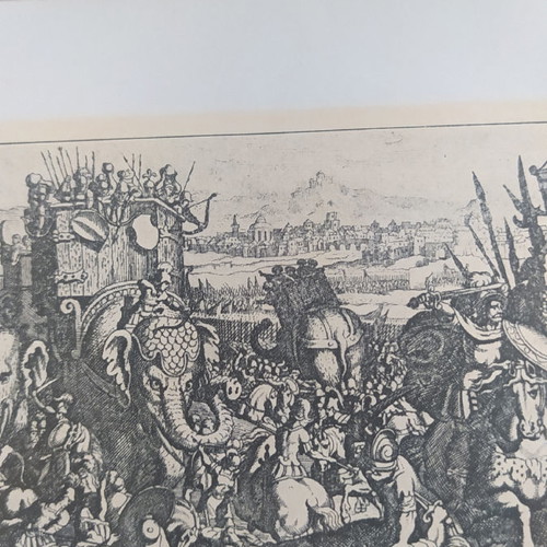Woodcut Pyrrhus and His Army used, 1902