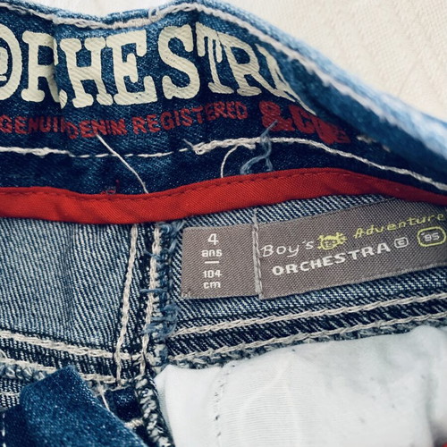 Orchestra boys' denim pants pack of 2, size 4 years, like new