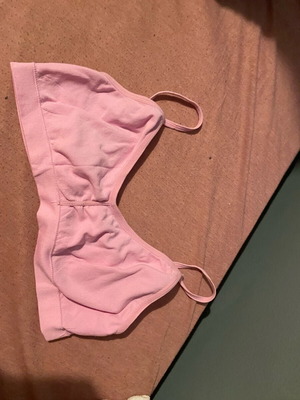 Pink top with thin straps, size S