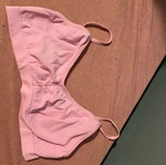 Pink top with thin straps, size S