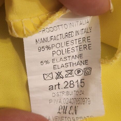 Pleated midi skirt made in Italy, like new, yellow
