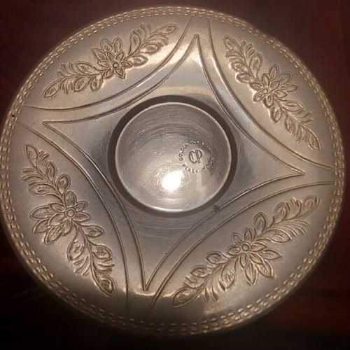 Bronze gilded set vintage with stamp, like new