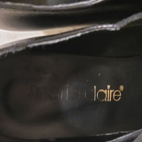 Mary Jane Marie Claire black leather pumps like new