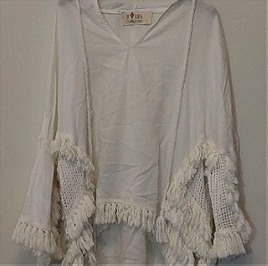 COMME DES GARCONS άσπρη γυναικεία μπλούζα με μακρύ μανίκι (small)
