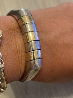 925 585 silver-gold bracelet, handmade
