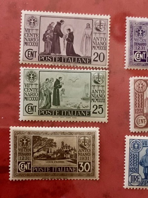 Italian stamp series new, unsealed