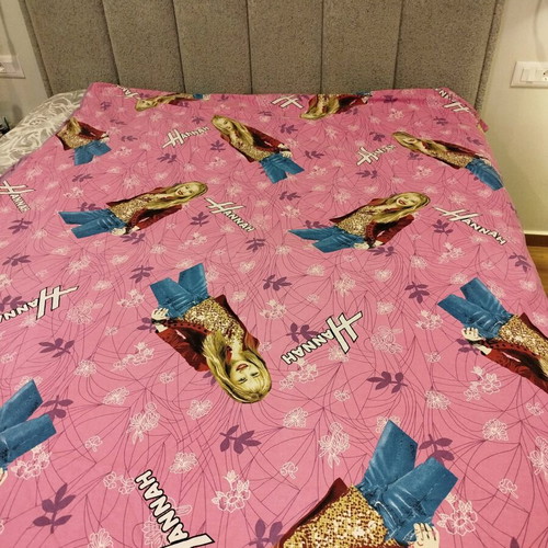 Hannah Montana Duvet Cover Double-Sided Like New with Zipper 1.50x2.20