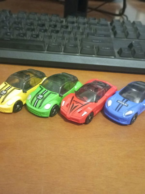 Transformers 4 robot cars like new