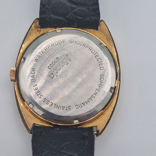 Nivada Compensamatic 17 Rubis manual-wind watch used, vintage style