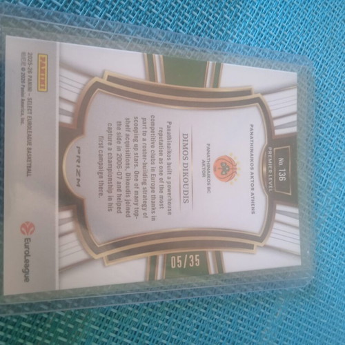 Dikoudis Panini Euroleague Select card /35