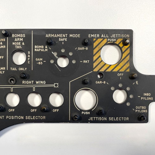 Northrop F-5 Greek instrument panel section used