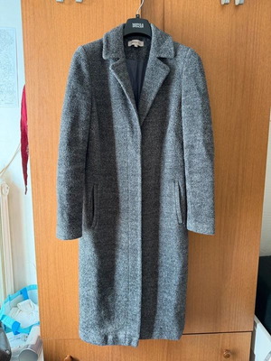 Παλτό Marks & Spencer γκρι μεταχειρισμένο, μακρύ skinny fit