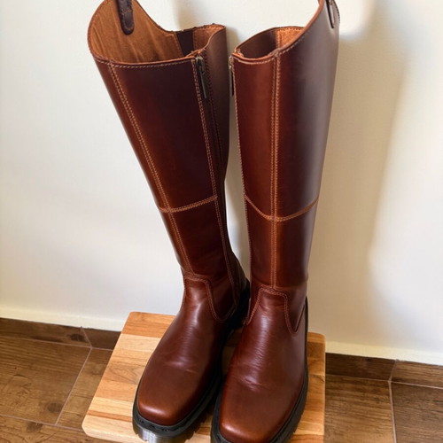 Dr. Martens Amaayah μπότες ιππασίας καφέ καινούργιες, δέρμα, 38