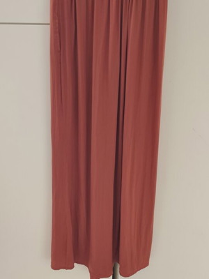 Zara women's satin pants new, terracotta, size XS
