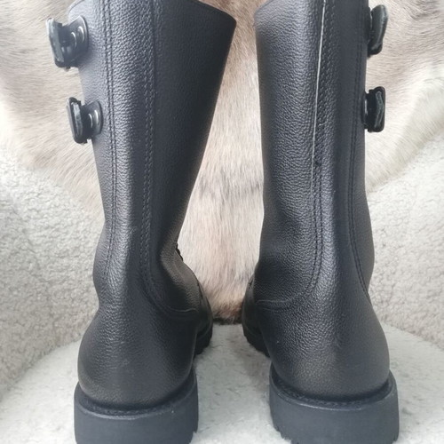 French Army boots new, genuine leather, size 44, black