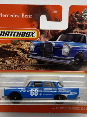 1962 Mercedes-Benz 220 SE αγωνιστικό αυτοκινητάκι Matchbox καινούργιο κλίμακα 1:64