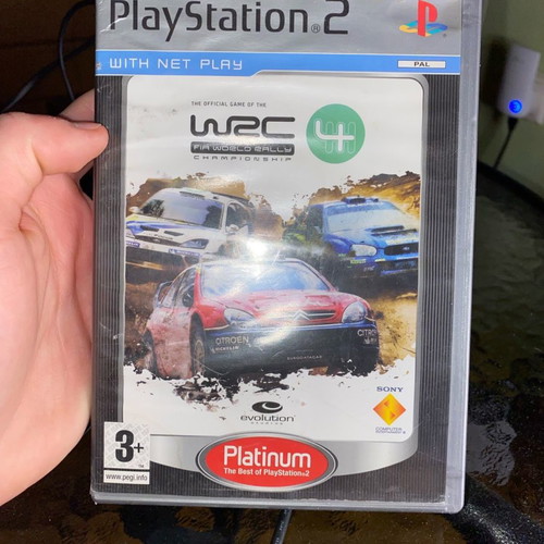 Steering wheel with pedals for PS2 used with PS2 and WRC