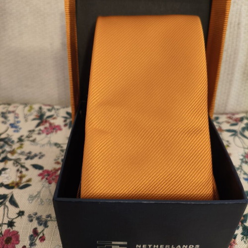 Professional tie Netherlands Maritime Technology like new, blue and orange