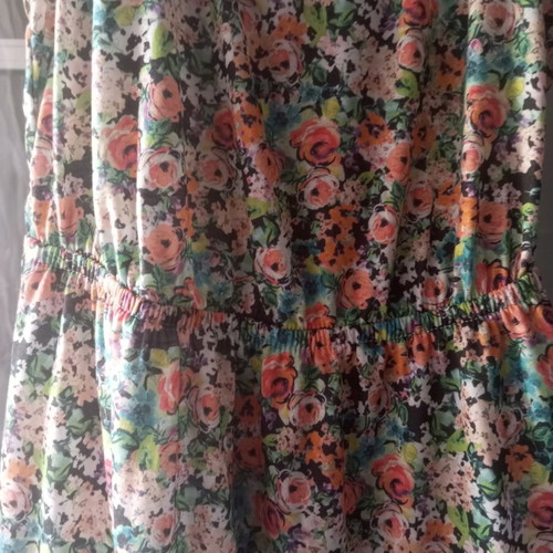 Bershka dress size L with waist lining, sheer