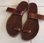 Kouros summer sandals, brown, size 39