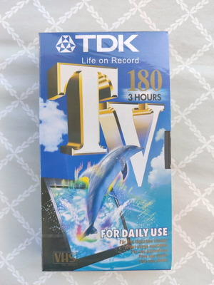 VHS cassette TDK180 new, sealed blank