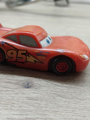 McQueen Bullyland plastic toy car used, 7 cm