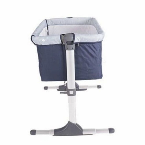 KIKKA Boo bonne nuit baby cot like new, blue with side opening and height adjustment