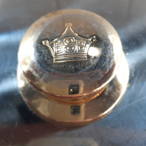 Large Vintage pot like new with 24 karat gold plating