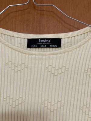 Bershka τοπ μεταχειρισμένο, κίτρινο, μέγεθος S