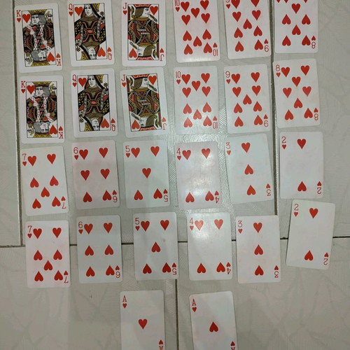 J&B playing cards used, collectible, worn condition