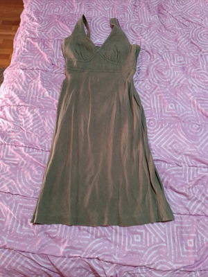 Esprit linen dress like new, khaki summer