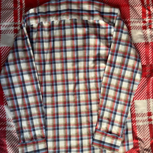 Martelli Roma Shirt Multi-Color Check Medium Like New Slim Fit