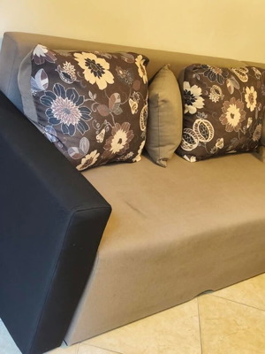 Corner sofa bed with storage space like new
