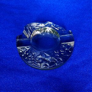 Σταχτοδοχειο/τασάκι HENRI SAUMONT  SCULPTED GLASS  "LIZARD ON VINE" Art Deco 1920