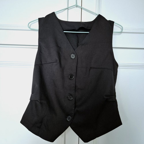 Black summer vest size small, like new