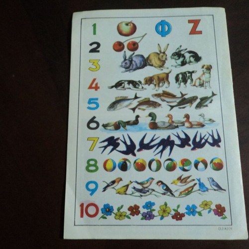 Rekou Alphabet Book used with 16 chromolithographs, 6 pages