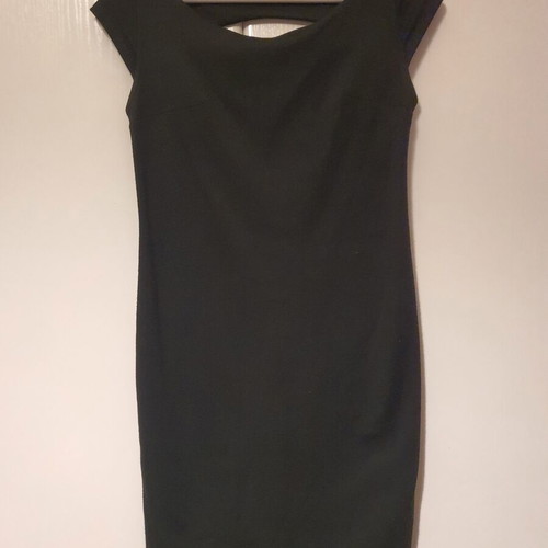 Black Bodycon Dress with Studded Back Like New, Size L