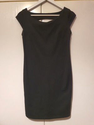 Black Bodycon Dress with Studded Back Like New, Size L