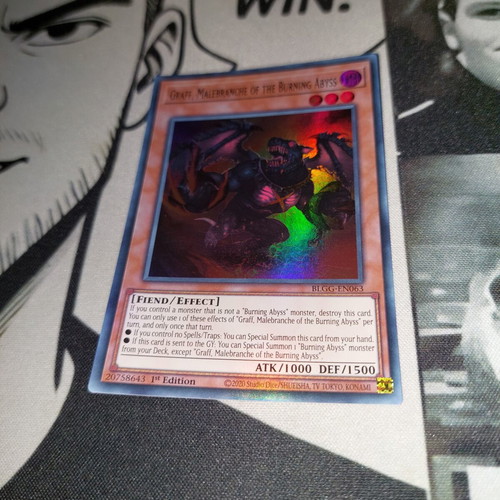 Graff, Malebranche of the Burning Abyss Yu-Gi-Oh! card like new