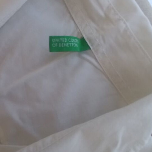 Benetton white children's shirt like new, size 158 cm