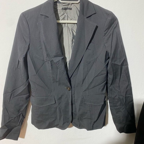 Sisley women's jacket size 44 black like new