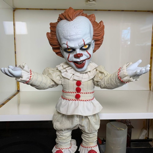 Mezco IT Mega Scale Talking Pennywise action figure used