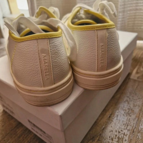 Marella women's shoes size 39 like new, white and yellow