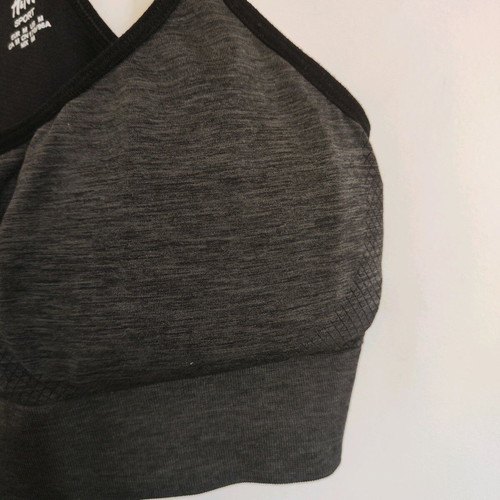 H&M sports bra like new, size 75B, black and gray