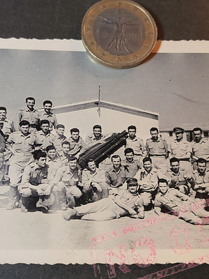 Vintage φωτογραφία 1952 Ομάδα στρατιωτών Πυροβολικού Ελληνικού Στρατού σαν καινούργιο